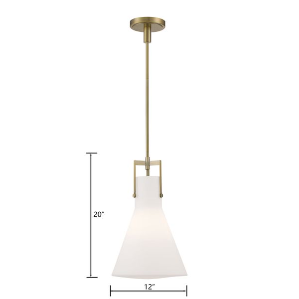 Izel 12'' Wide 1-Light Pendant - Antique Brass