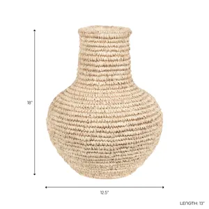 SLATERWOOD TAN VASE 16 (IN) 10