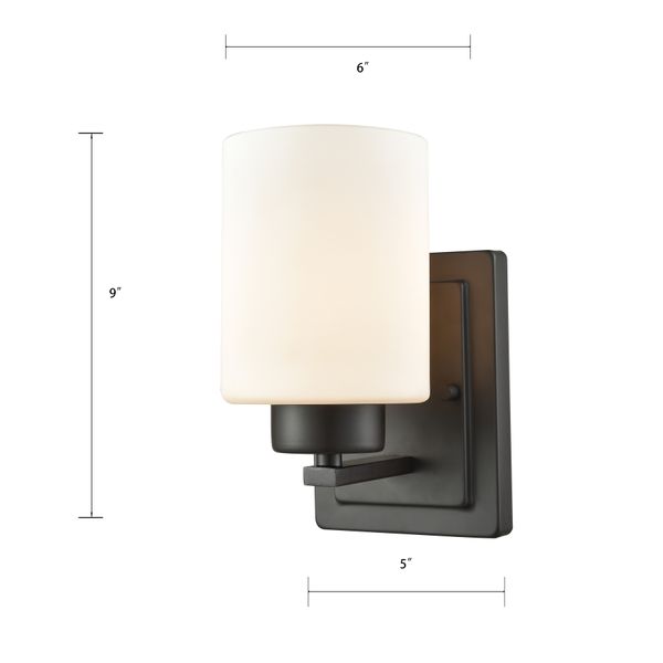 Summit Place 9'' High 1-Light Sconce - Oil Rubbed Bronze