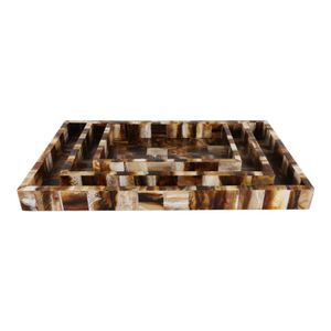 DUNLAPBROOK SET OF 3 BROWN TRAY 2 (IN) 1