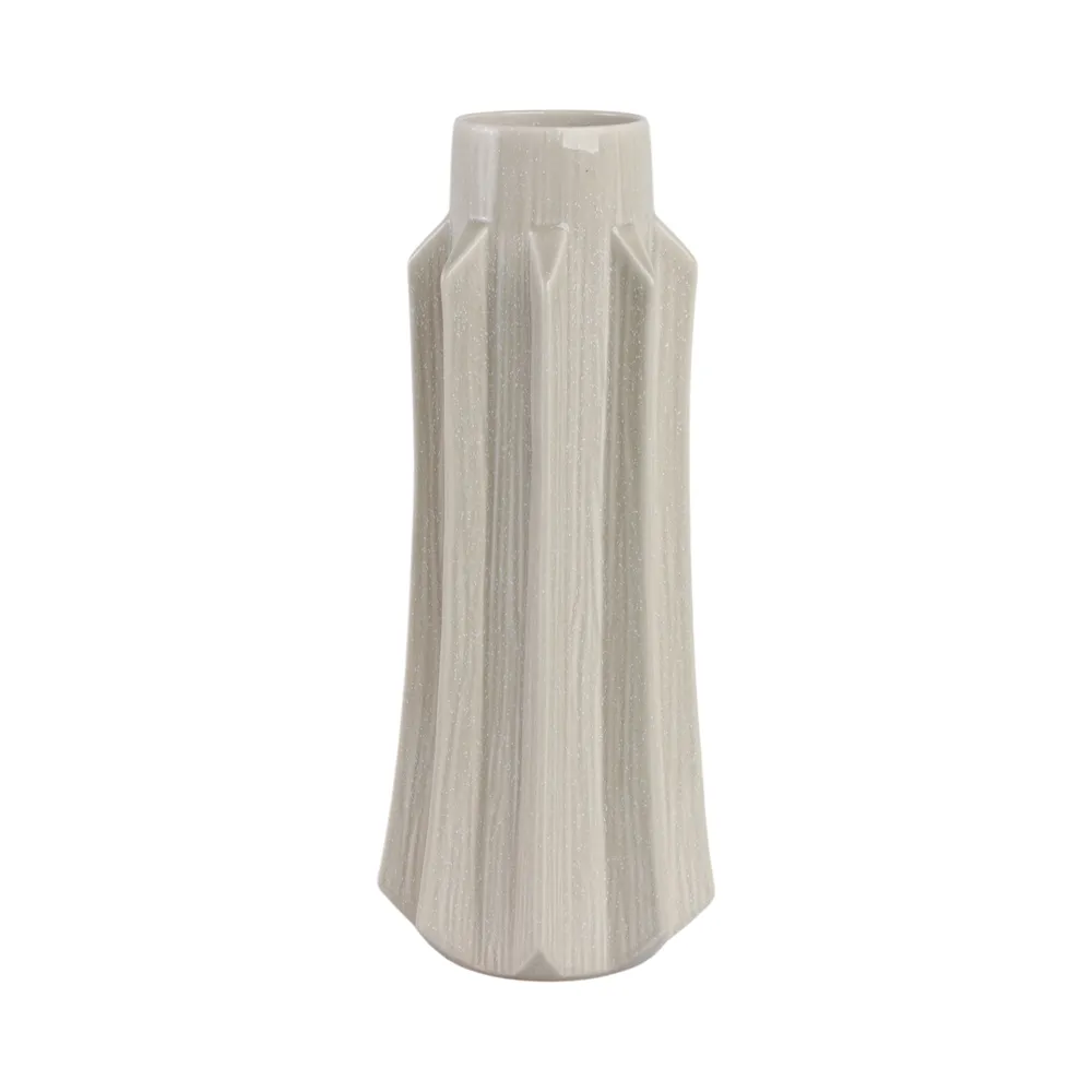 BAKERHAVEN TAUPE VASE 19 (IN)