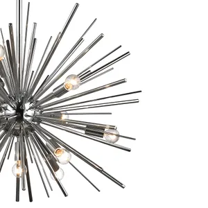 Burst 27'' Wide 12-Light Chandelier - Polished Chrome 4