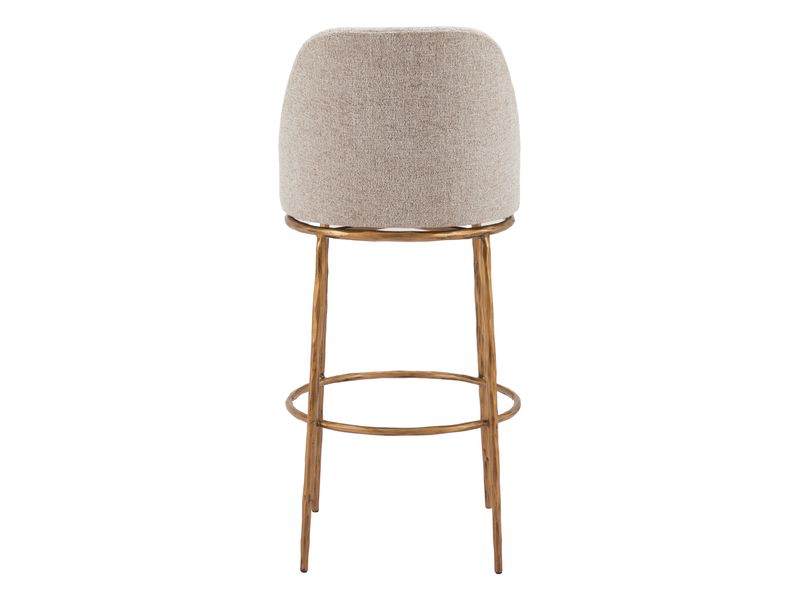 Nordhavn Swivel Barstool Beige & Gold 5