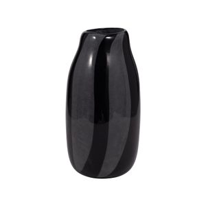 TARYNSHAW BLACK GLASS VASE 10 (IN) 4