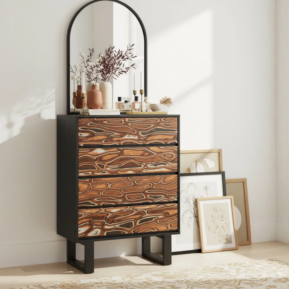 Aremi Chest Brown & Black