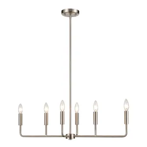 Park Slope 31'' Wide 6-Light Chandelier - Brushed Nickel 1