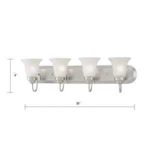 Whitmore 30'' Wide 4-Light Vanity Light - Satin Pewter 2
