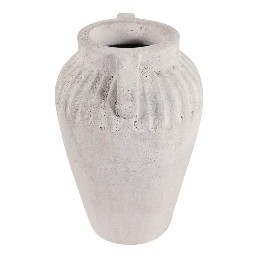 WOODSONHAVEN WHITE VASE 13 (IN)