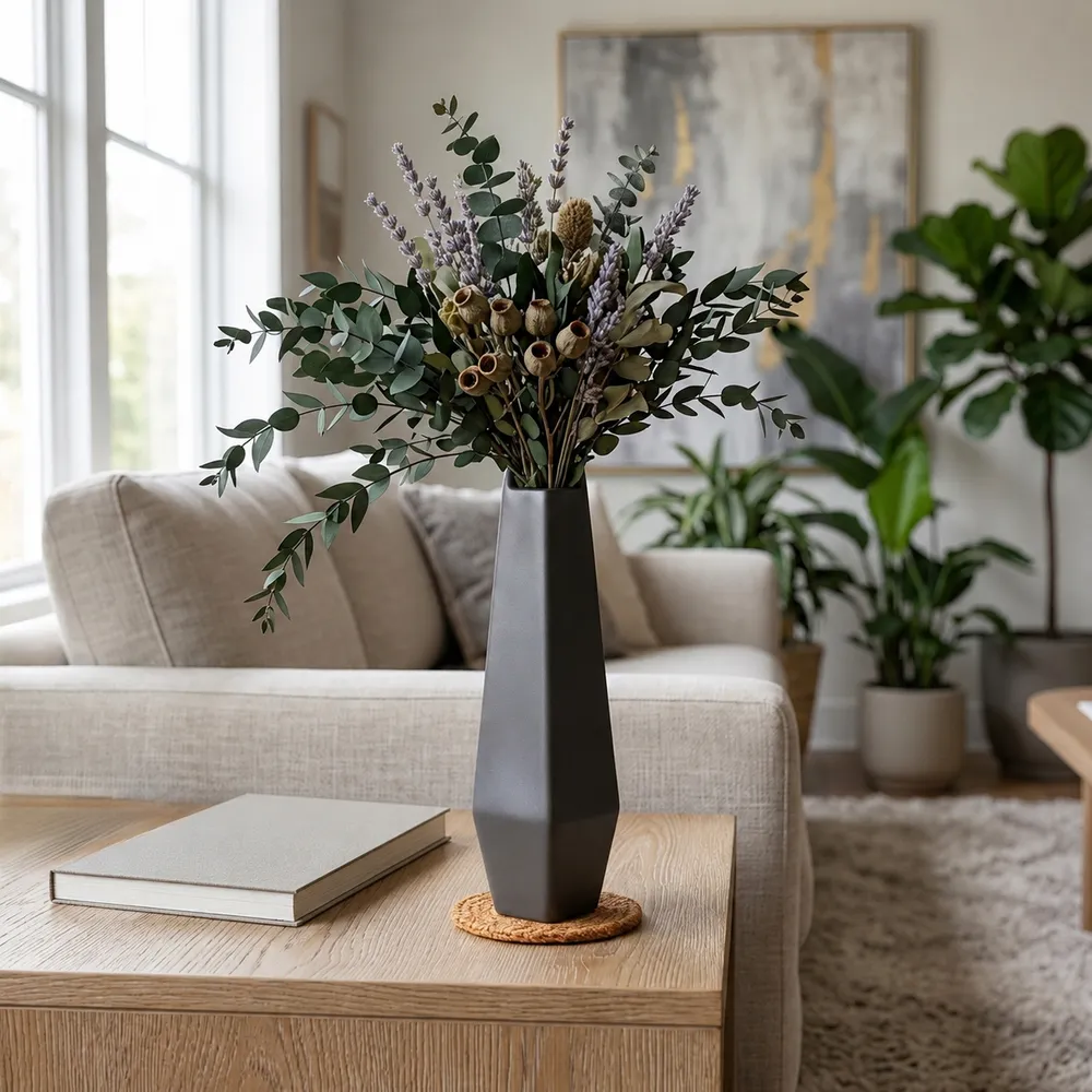CANTONSTONE GRAY VASE 10 (IN)