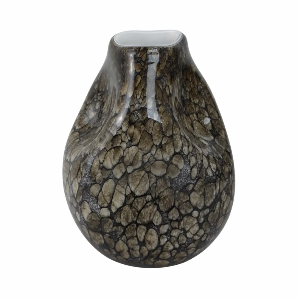 COLEGATE BROWN GLASS VASE 10 (IN)