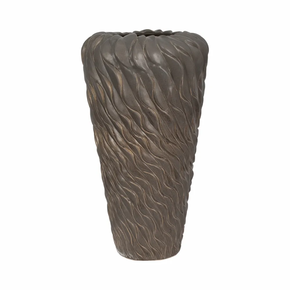 DRAKERUN BROWN VASE 24 (IN)