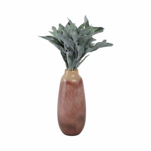 CLYDE PINK GLASS VASE 13 (IN) 3