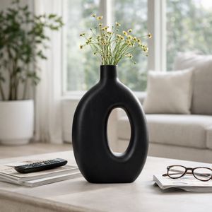 GRIFFINMOOR BLACK VASE 14 (IN) 12