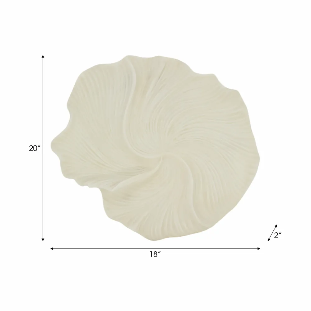 HELTONRUN SET OF 3 WHITE WALL SCULPTURES 20 (IN)