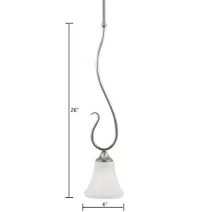 Elipse 6'' Wide 1-Light Mini Pendant - Brushed Nickel 2