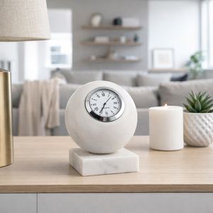 RUEWOOD WHITE CLOCK 6 (IN) 2