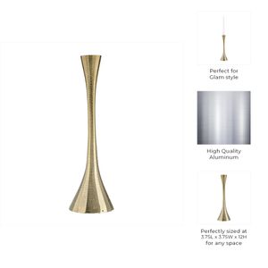 12" METAL, TAPER CANDLE HOLDER, BRASS 11