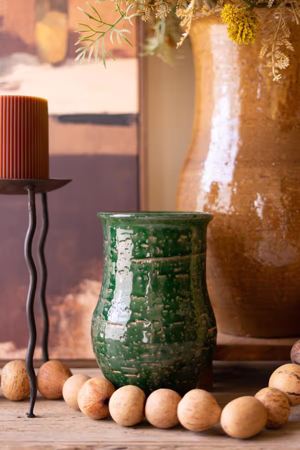 Set of 3 Organic Ceramic Vases