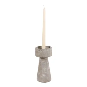 CARLIN GRAY CANDLE HOLDER 8 (IN) 3