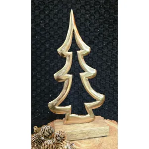 Smallallall Golden Metal Tree 4x8in 1