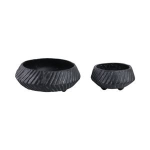 GILBERTRUN SET OF 2 BLACK BOWLS 6 (IN) 4