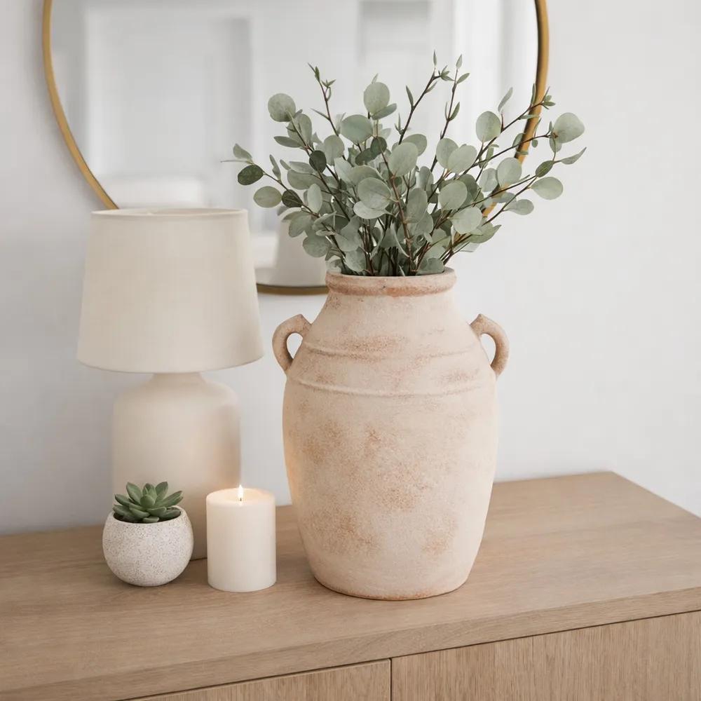 JASPERCREST RED VASE 19 (IN)