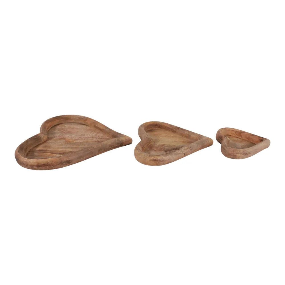 ISLESIDE SET OF 3 BROWN WOOD 2 (IN)