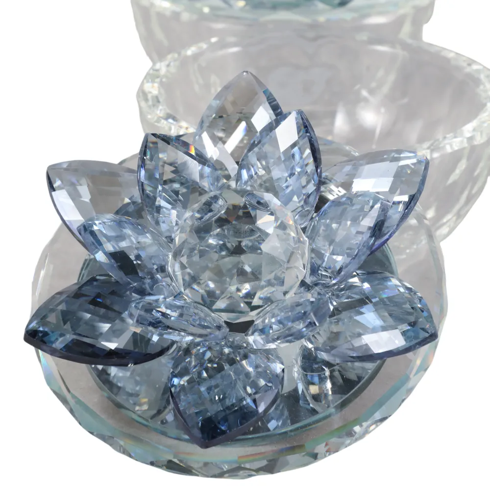 BAIRDCROSS SET OF 2 BLUE BOXES 4 (IN)