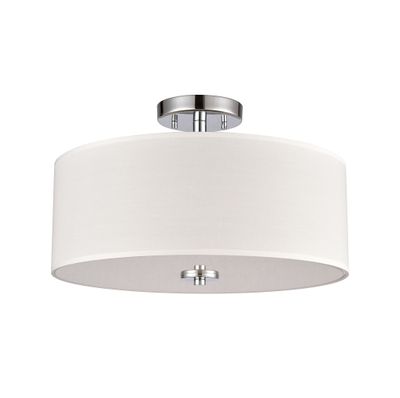 Oak Valley 16'' Wide 2-Light Flush Mount - Chrome