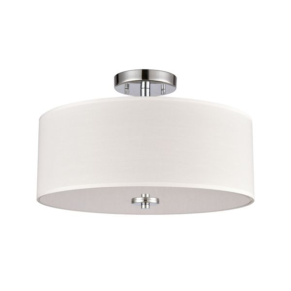 Oak Valley 16'' Wide 2-Light Flush Mount - Chrome