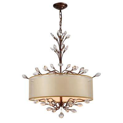 Asbury 26″ Wide 4-Light Chandelier - Spanish Bronze