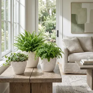 SLATERGATE SET OF 3 IVORY PLANTER 10 (IN) 10