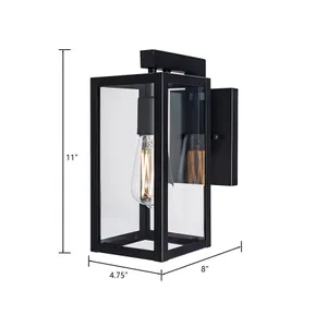 Capture 11'' High 1-Light Outdoor Sconce - Matte Black 2