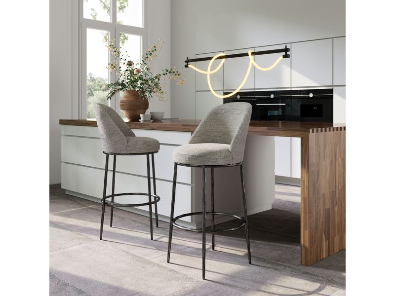Nordhavn Swivel Barstool Gray 2