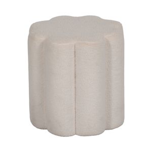 DIGBYRUN WHITE OTTOMAN 18 (IN) 3