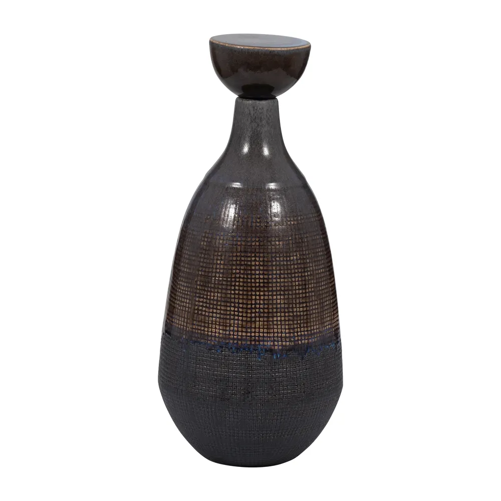 CARLINFIELD BROWN VASE 18 (IN)