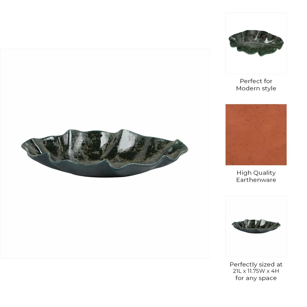 WAYLANDCROSS GREEN BOWL 4 (IN)