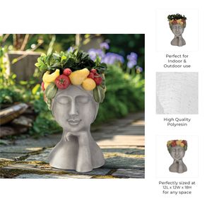 ARLOWLAND GRAY PLANTER 18 (IN) 10