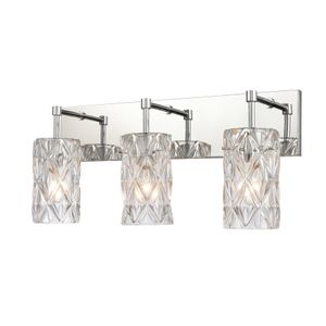 Forma de Crystal 23'' Wide 3-Light Vanity Light - Polished Chrome 3