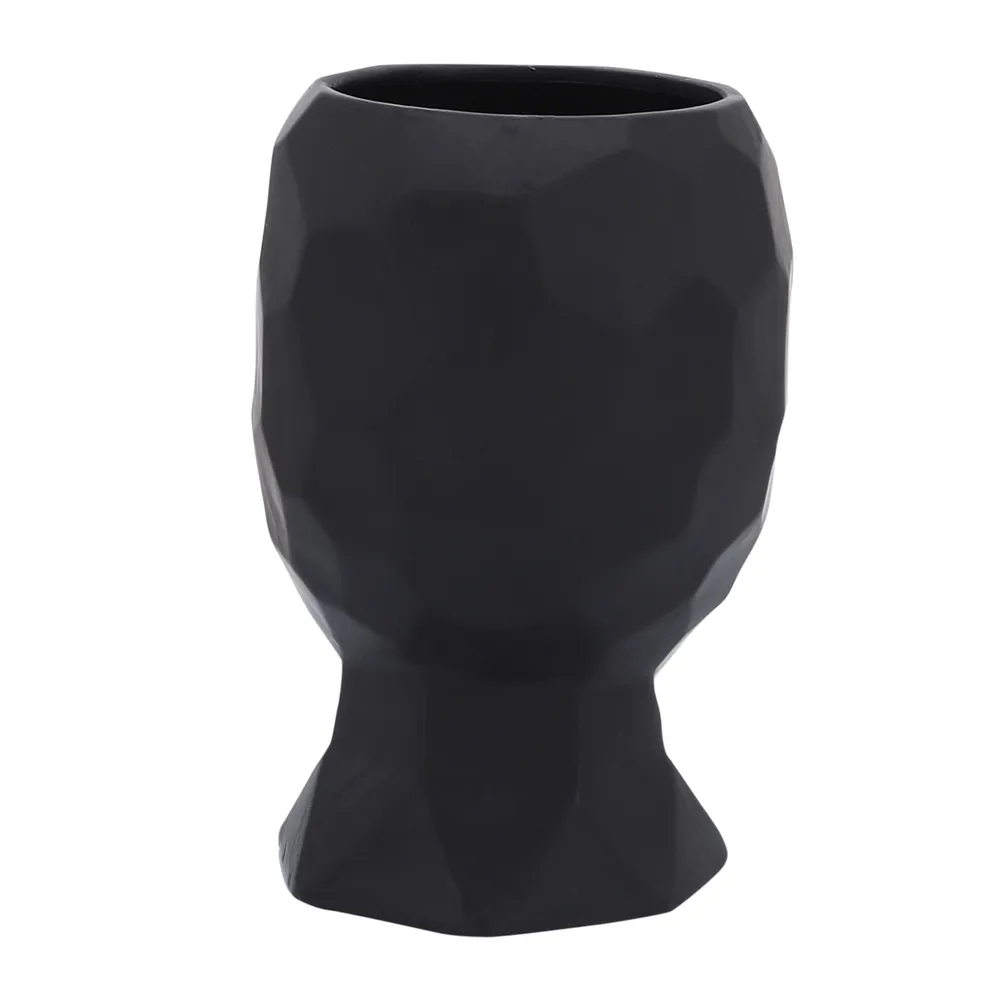 CLOVERTON BLACK VASE 10 (IN)
