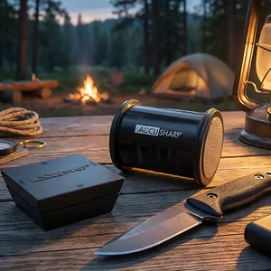 AccuSharp 2-Stone Rolling Knife Sharpener - Black 9