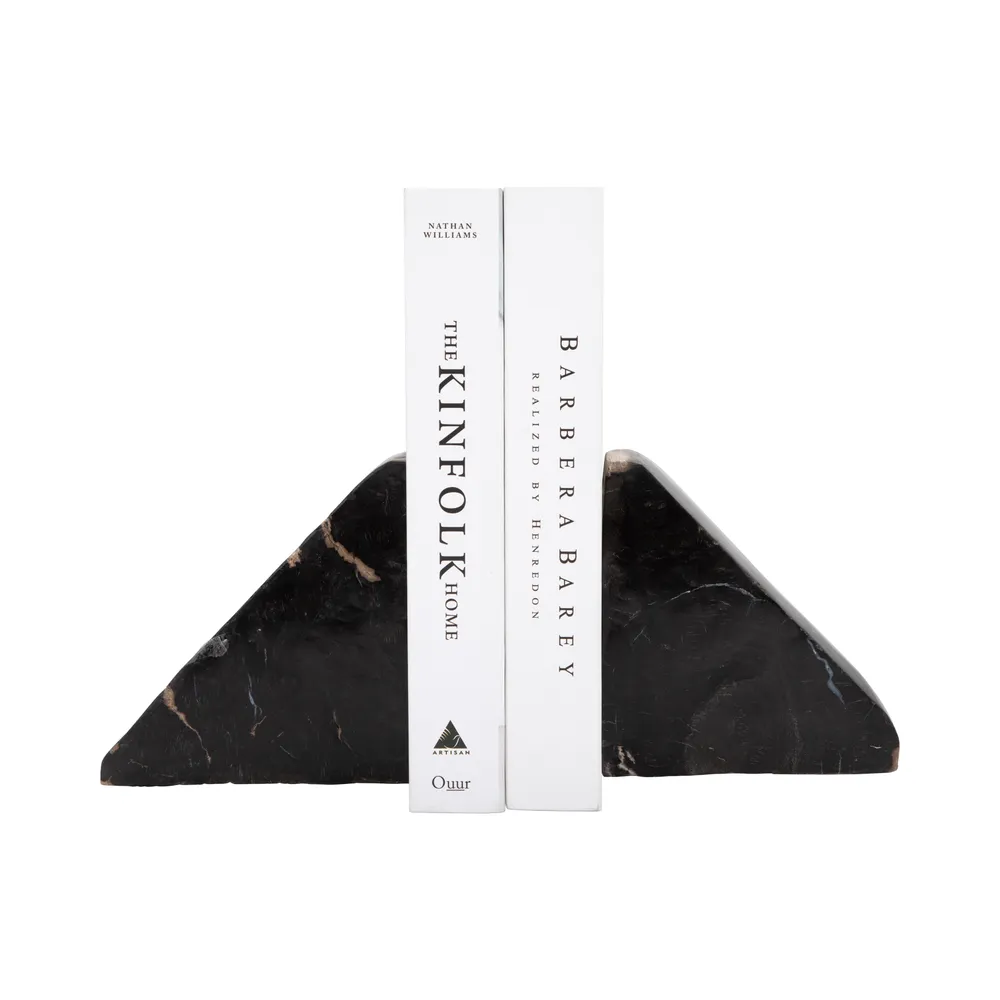 CHILTONVIEW SET OF 2 BLACK BOOKENDS 6 (IN)