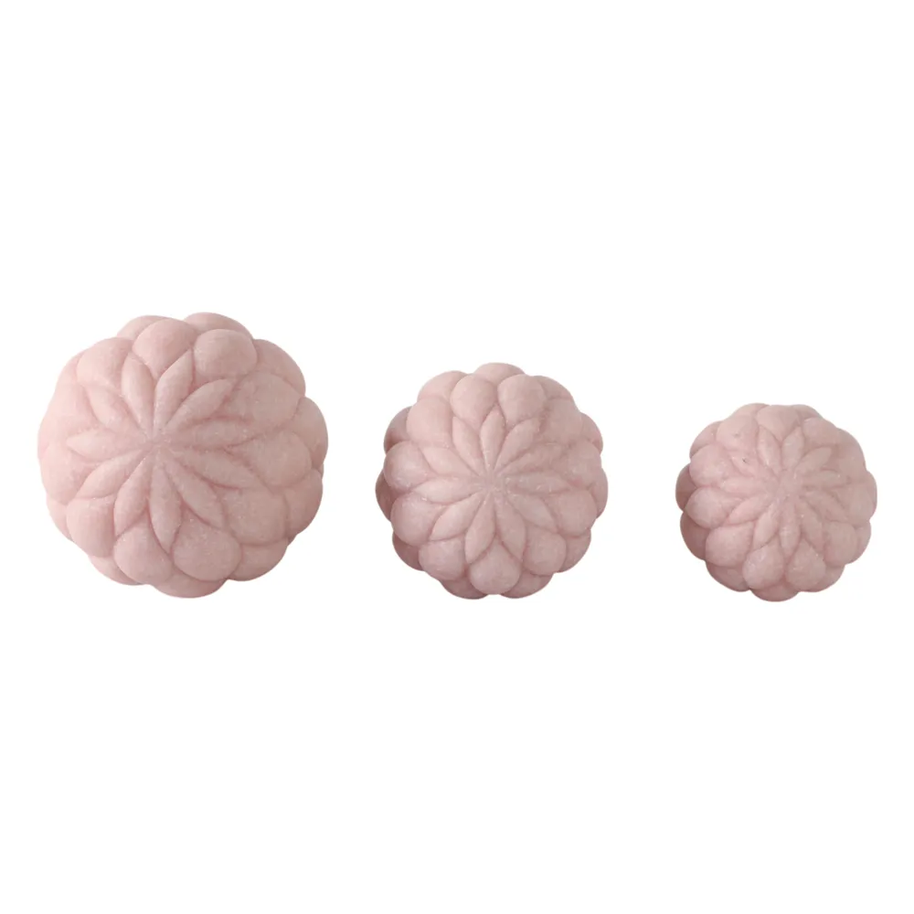 BISHOPSHAW SET OF 3 PINK ORBS 6 (IN)