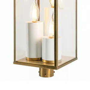 Back Bay 23.25'' High 3-Light Outdoor Post Light - Aged Brass 3