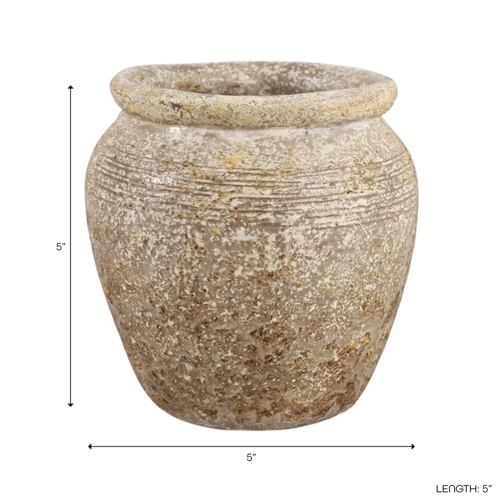 GRIFFINLAND BROWN VASE 6 (IN)