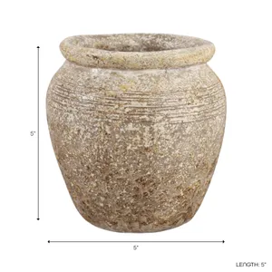 GRIFFINLAND BROWN VASE 6 (IN) 10