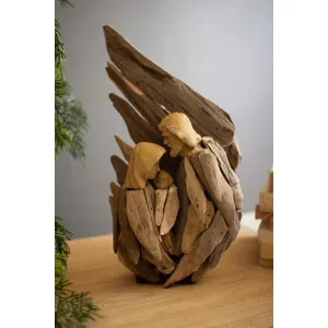 Driftwood Mary, Joseph and Jesus with Wings 2