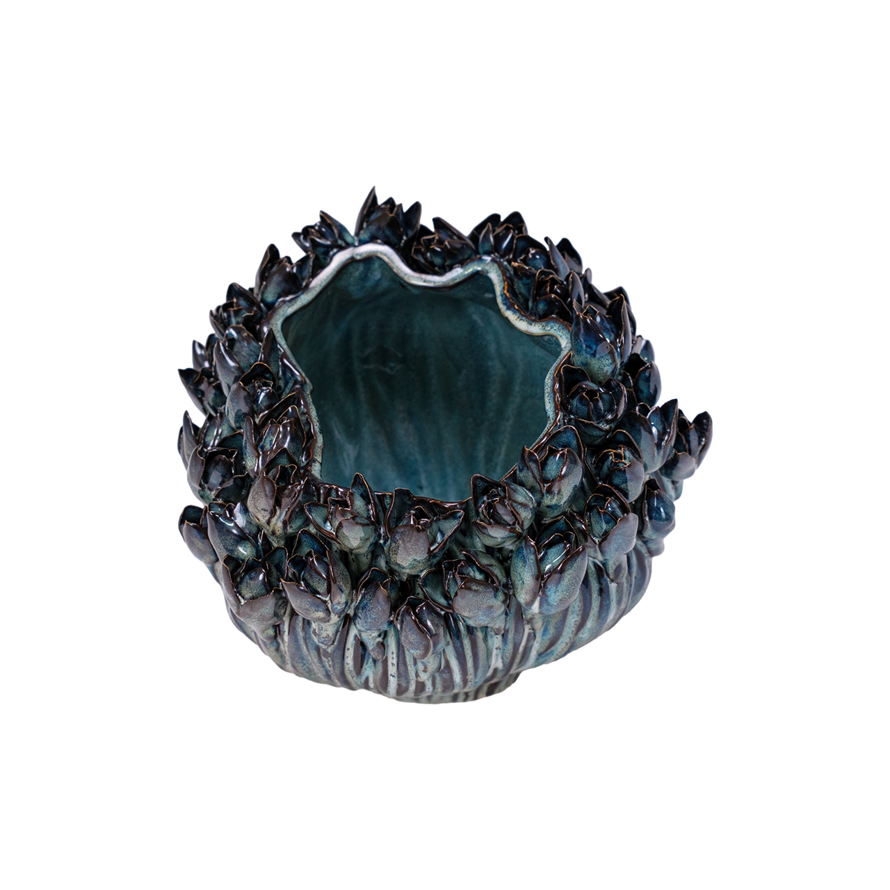 Arlen Azure Short Vase 4