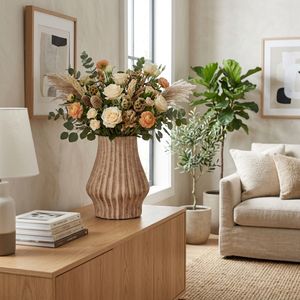 FALTONLAKE BROWN VASE 16 (IN) 9