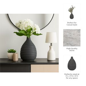 DAXTONCREST BLACK VASE 15 (IN) 9